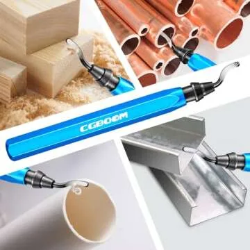 Deburring Tool with Metal Handle and 11 HSS Blades