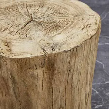 Eco-Friendly Faux Wood Tree Stump Stool for any Space