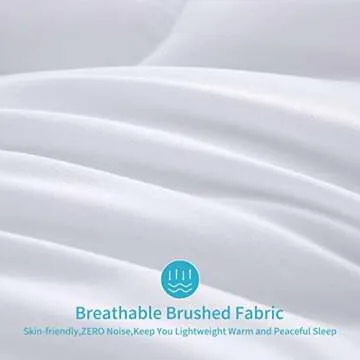 HOMBYS Lightweight Twin Down Comforter for All Seasons