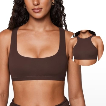 INLYRIC Women's Inbarely Soft Racerback Bralettes - 2 Ways to Wear Comfortable Smooth Design