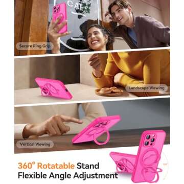 CANSHN 360° Spin Magnetic Stand for iPhone 16 Pro