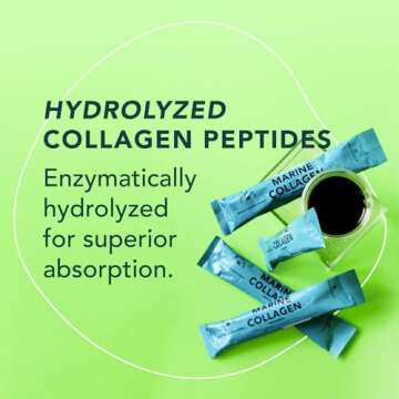 Marine Collagen Peptides Powder for Skin, Hair & Nails