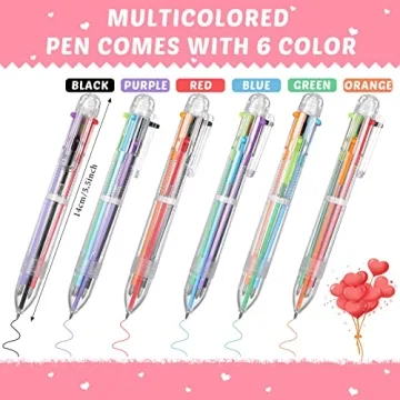 Sabary Valentine's Day Cards Set with Multicolor Pens