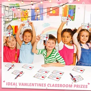 Sabary Valentine's Day Cards Set with Multicolor Pens