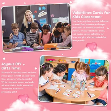 Sabary Valentine's Day Cards Set with Multicolor Pens