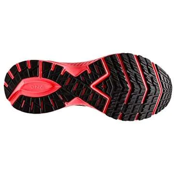 Brooks Women's Launch 7 Road Running Shoe - Black/Fiery Coral/White - 7