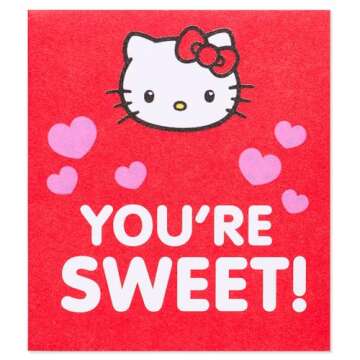 American Greetings Magic Moments Pop Up Hello Kitty Valentines Day Card (Happy Valentines Day)