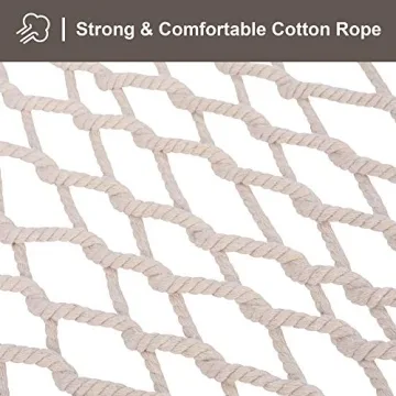 SUNCREAT Double Hammock with Hardwood Spreader Bar