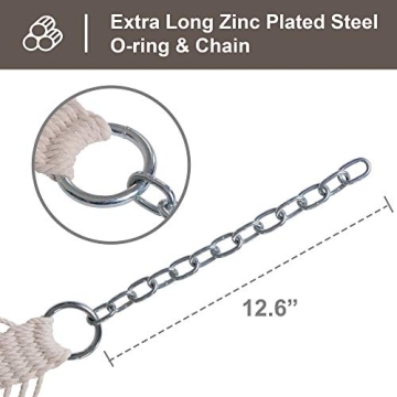 SUNCREAT Double Hammock with Hardwood Spreader Bar