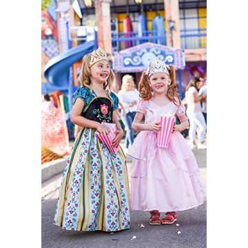 Little Adventures Alpine Princess Coronation Dress Up Costume (Medium Age 3-5) - Machine Washable Child Pretend Play and Party Dress with No Glitter