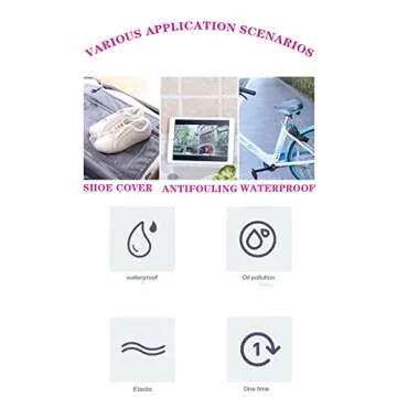 Disposable Shower Caps Thickened Clear Waterproof Plastic Shower Caps Ideal for Hair Care, Spa, Hotels and Hair Salons17inchs (200pcs)