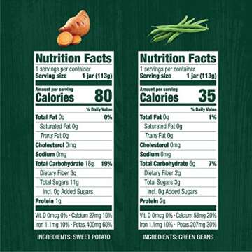 Beech-Nut Baby Food Jars, Veggie Variety Pack, 4oz, 12ct