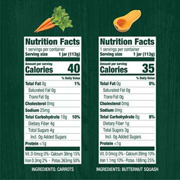 Beech-Nut Baby Food Jars, Veggie Variety Pack, 4oz, 12ct