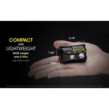 NiteCore NU25 360 Lumen Ultralight Rechargeable Headlamp