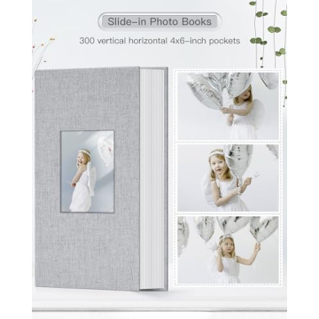 Elegant Popotop Photo Album Holds 300 Memories