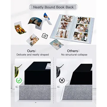 Elegant Popotop Photo Album Holds 300 Memories