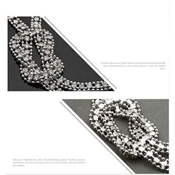 Cathercing Crystal Knot Pendant Long Necklace for Women Sweater Chain Statement Necklace Choker Adjustable Elegant Jewelry Rhinestone Accessories Dressy Collocation Winter Evening Party Wedding