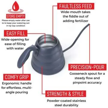 Small Gooseneck Watering Can for Indoor Plants - Kensington London