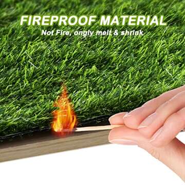 Artificial Grass, Fake Grass for Dog Training Pads, Dog Pee Pads, Reusable Dog Grass Mat with Drainage Hole, Indoor Outdoor Turf Grass Rug Area Patio Lawn Decoration(39.4x31.5in)