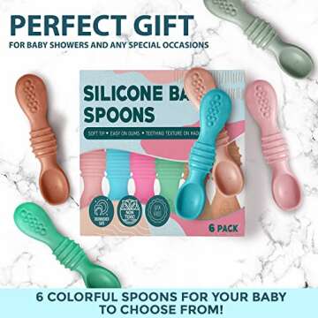 Baby Spoons, Baby Feeding Essentials, Baby Led Weaning Supplies, Baby Spoons Self Feeding 6 Months, ...
