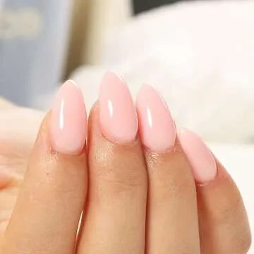 FZANEST Milky Pink Gel Nail Polish, Builder Rubber Base Gel for Nail Thickening, Nail Strengthener Extension Natural Nails, Brush On Builder Gel In a Bottle UV LED Gel