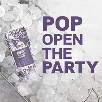 DRY Sparkling Non-Alcoholic Lavender Botanical Bubbly I 4 Clean Ingredients I Delicious Way to Be Sober & Social I Zero Proof Mocktail Mixer I Craft Non-Alcoholic Multi-Use Beverage, Pack of 12