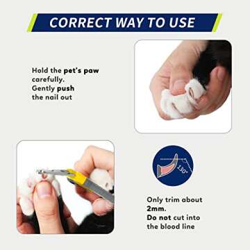 WePet Pet Nail Clippers for Cats and Small Dogs