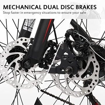 Ktaxon Mountain Bike with 21-Speed System and Fat Tires