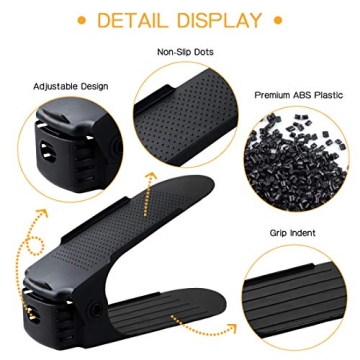 ZNCMRR Adjustable Shoe Slots 20 Pack Organize Your Closet