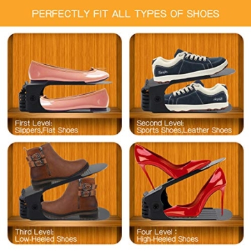 ZNCMRR Adjustable Shoe Slots 20 Pack Organize Your Closet