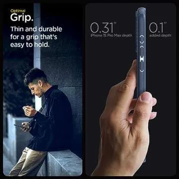 Spigen Mag Armor MagFit Case for iPhone 15 Pro Max - Navy Blue