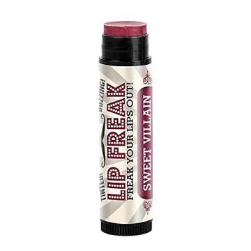 Doctor Lip Bang's BUZZING Lip Balm | Lip Freak | 100% All Natural | Cruelty Free | Sweet Villain | 2 Pack