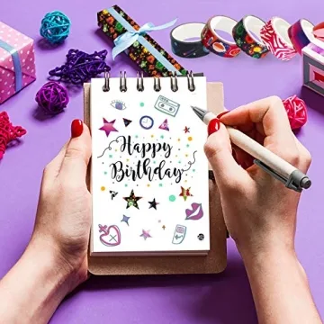 40 Rolls Colorful Washi Tape Set for DIY Crafts & Scrapbooking