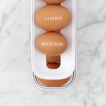 Space-Saving Rolling Egg Dispenser for Refrigerator