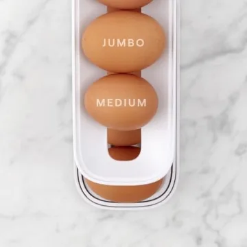 Space-Saving Rolling Egg Dispenser for Refrigerator