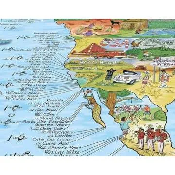 Surf Maps World Map for Surf Enthusiasts and Decor