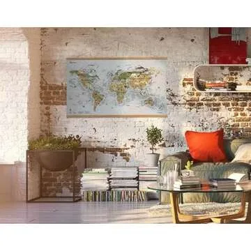Surf Maps World Map for Surf Enthusiasts and Decor