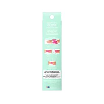 Dashing Diva Nail Strips - Iced Mint | UV Free, Chip Resistant, Long Lasting Gel Nail Stickers | Contains 27 Nail Wraps, 1 Prep Pad, 1 Nail File