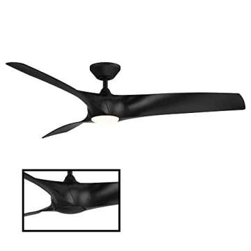 Zephyr Smart 3-Blade Ceiling Fan 62in with LED Light