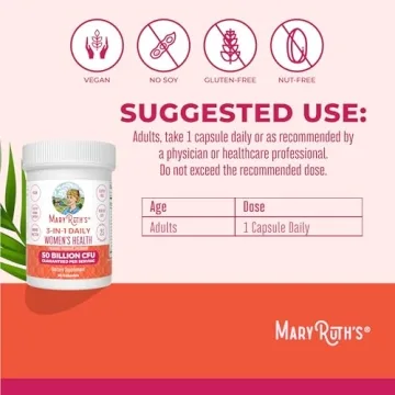 MaryRuth Organics Probiotics Women 50B CFU Hormone Gut Health