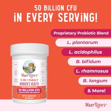 MaryRuth Organics Probiotics Women 50B CFU Hormone Gut Health