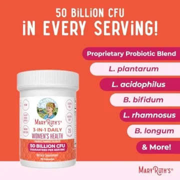 MaryRuth Organics Probiotics Women 50B CFU Hormone Gut Health
