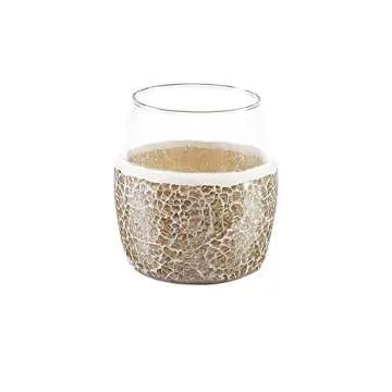 Madison Park Mosaic Bathroom Accessories Set with Gold Accents