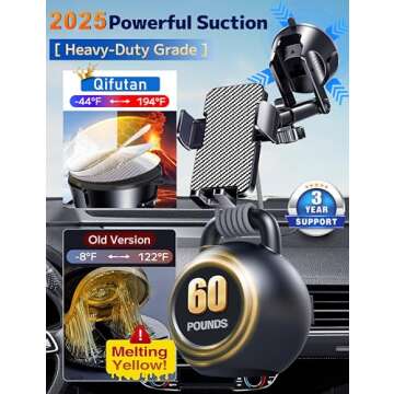 Qifutan Universal Car Phone Mount for Easy Access