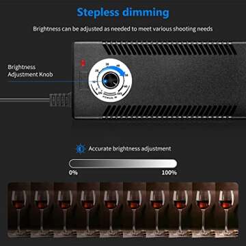 Neewer Photo Studio Light Box, 24” × 24” Shooting Light Tent with Adjustable Brightness, Foldable and Portable Tabletop Photography Lighting Kit with 120 LED Lights and 4 Colored Backdrops