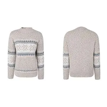 JUNBOON Women's Christmas Snowflake Pullover - Cozy & Stylish