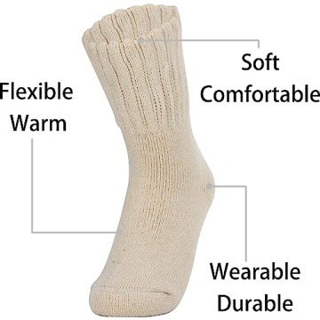 Weweya Boot Socks for Warm Winter Comfort, 3 Pairs