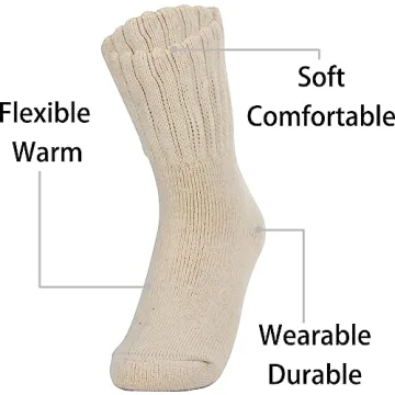 Weweya Boot Socks for Warm Winter Comfort, 3 Pairs