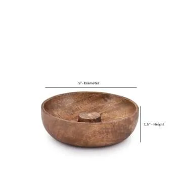 Handmade EDHAS Incense Burner Stick Holder Bowl - Artful Relaxation