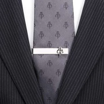 Stylish Mandalorian Tie Bar for Star Wars Fans